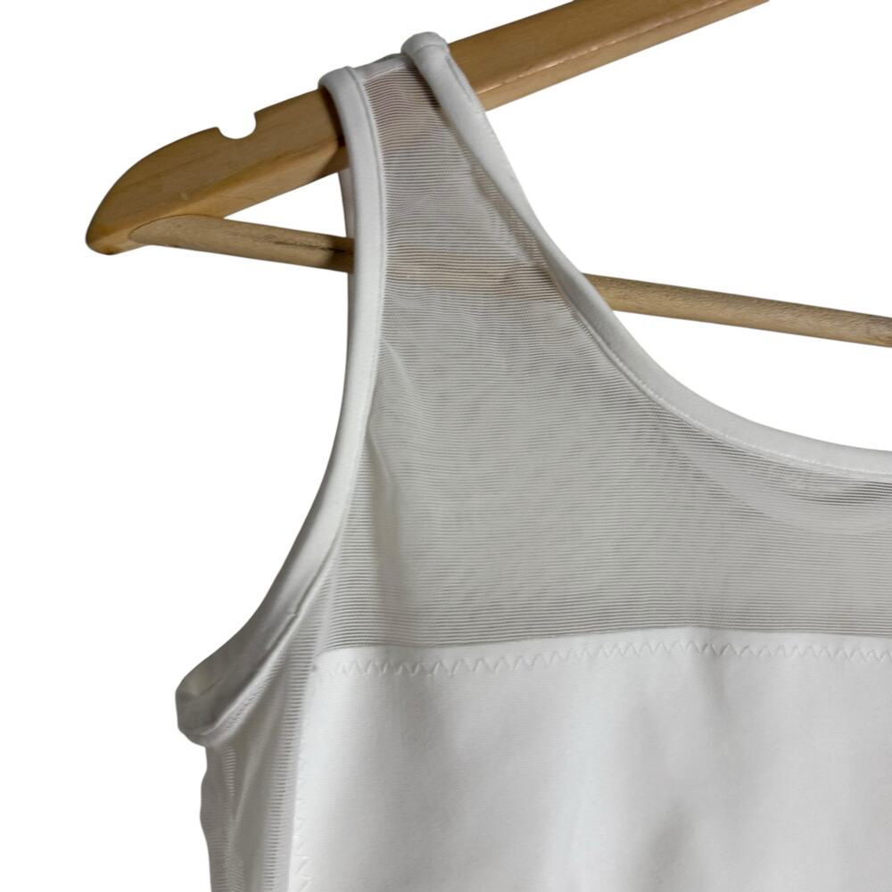 Norma Kamali Dash Dash Mio White Mesh One Piece Swimsuit Size Medium - Picture 6 of 12
